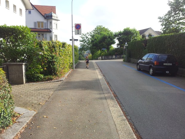 Making new memories... my boy walking to his last day at Kinderkrippe